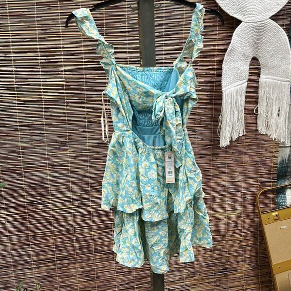 Womens Floral Cut Out Sundress - Picture 3 of 3